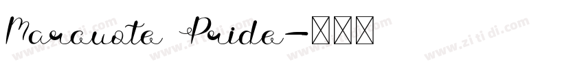 Marcuote Pride字体转换